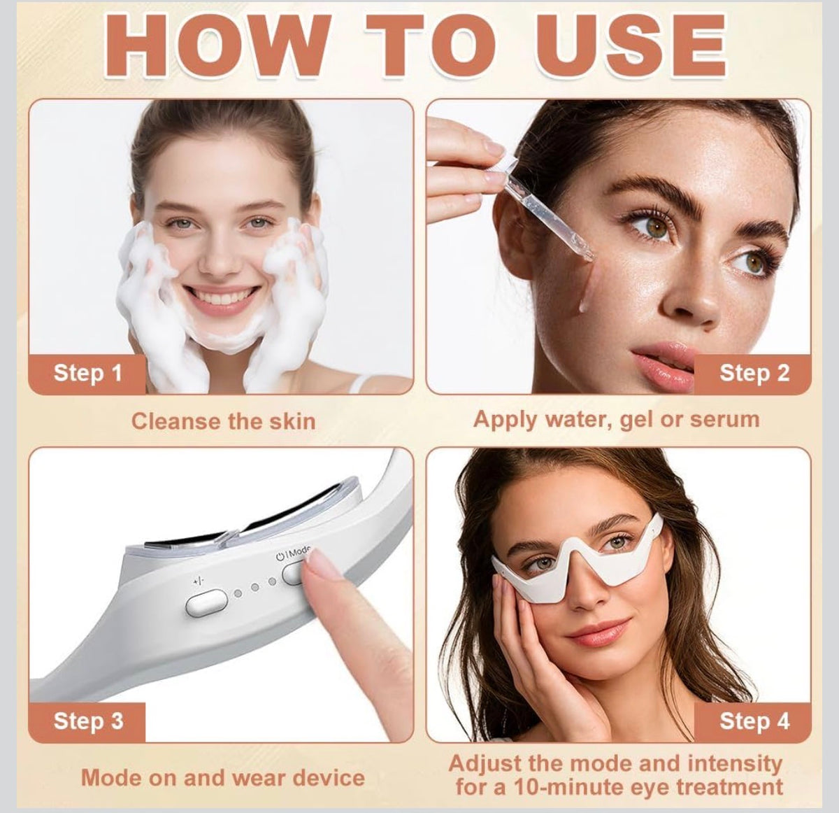 LED EMS Eye Therapy Glasses